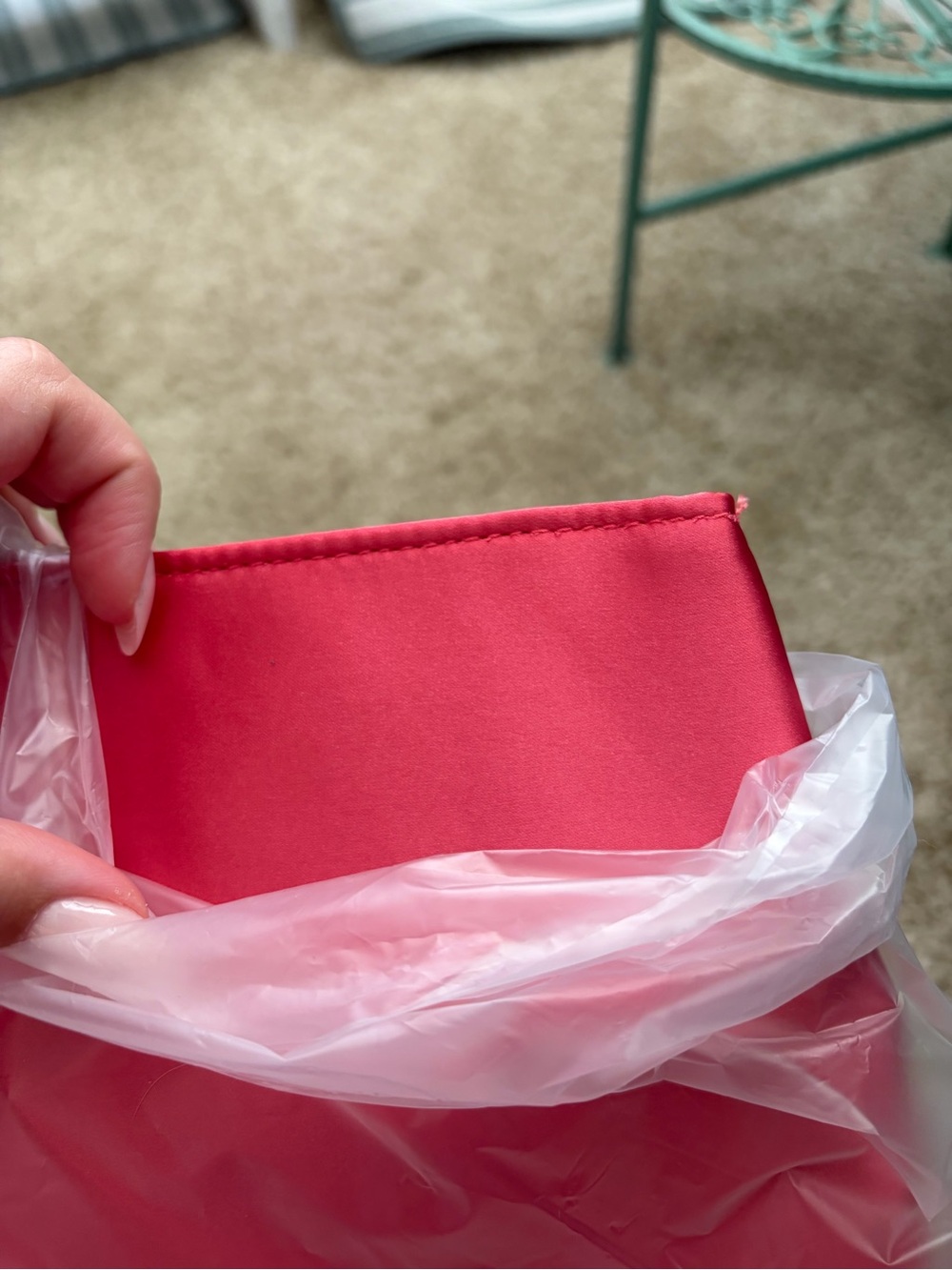 NWT Victoria’s Secret Satin Monogram Logo Tote - Picture 5 of 5